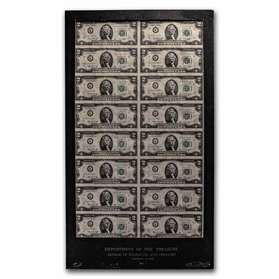 1976* (K-Dallas) $2.00 FRN CU (Fr#1935-K*) 16 Note Uncut Sheet: 1976* (K-Dallas) $2.00 FRN CU (Fr#1935-K*) 16 Note Uncut Sheet Product ID: RBJ259652 Year: 1976 Grade: (U) Uncirculated Grade Service: None Denomination: 2 Dollars Mint Mark: K - Dallas M
