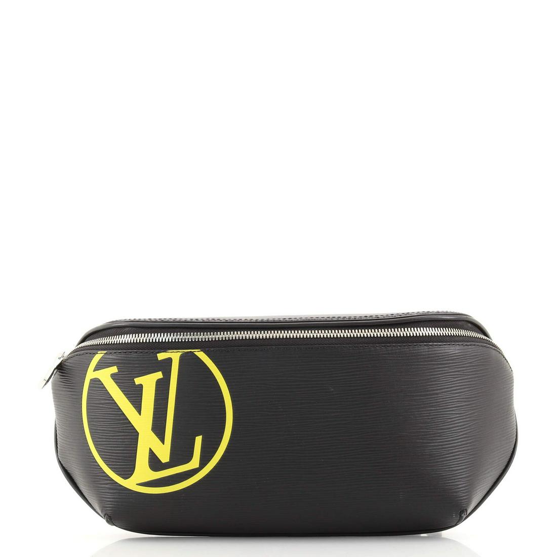 Bum Bag Initials Epi Leather Louis Vuitton: Bum Bag Initials Epi Leather Louis Vuitton Exterior Color: Black Interior Color: Black Exterior Material: Leather Interior Material: Fabric Hardware Color: Silver Accessories: No accessories <