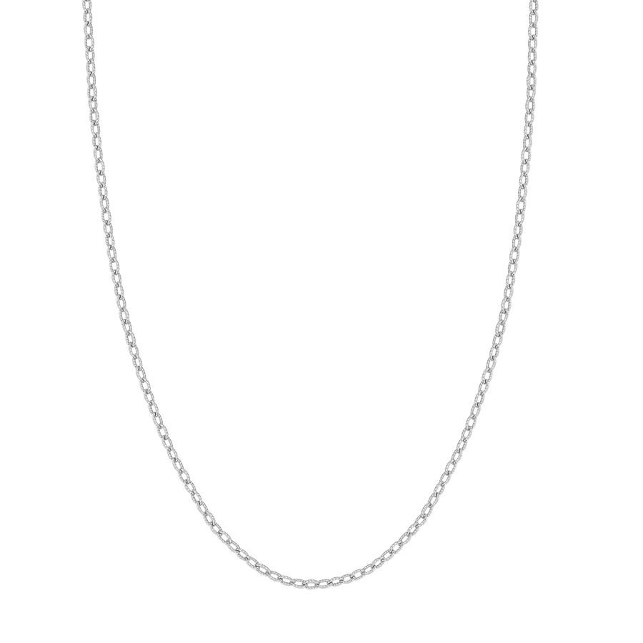 14K White Gold 2.15 mm Rolo Chain w/ Lobster Clasp - 22 in.: 14K White Gold 2.15 mm Rolo Chain w/ Lobster Clasp - 22 in. Product Id: 239846 Metal: Gold Purity: 14K Finish: Polished Length Of Item: 22in Chain Type: Rolo Chain Width: 2.15mm