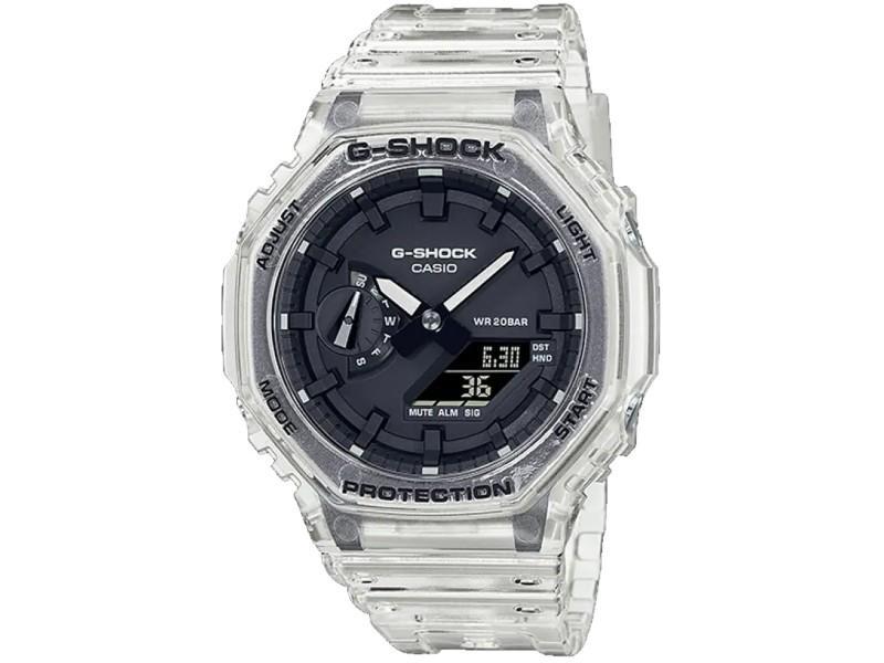 Casio Mens G-Shock: Casio Mens G-Shock Product Code: GA2100SKE-7A-39B2A Brand: Casio Condition: Never Worn Details: Stainless steel case, Resin strap, Black dial, Quartz movement, Scratchresistant mineral, Water resistan
