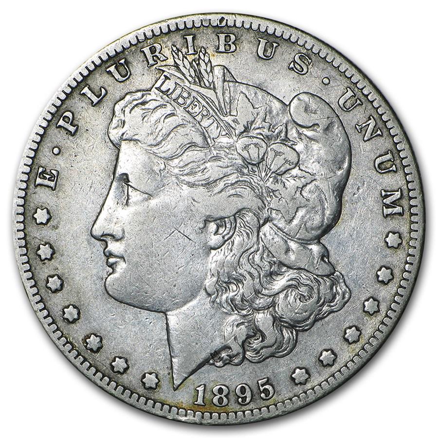 1895-S Morgan Dollar VF: 1895-S Morgan Dollar VF Product ID: 10468 Year: 1895 Grade: Very Fine Grade Service: None Denomination: $1.00 Mint Mark: S - San Francisco Metal Content: 0.7734 troy oz Purity: .