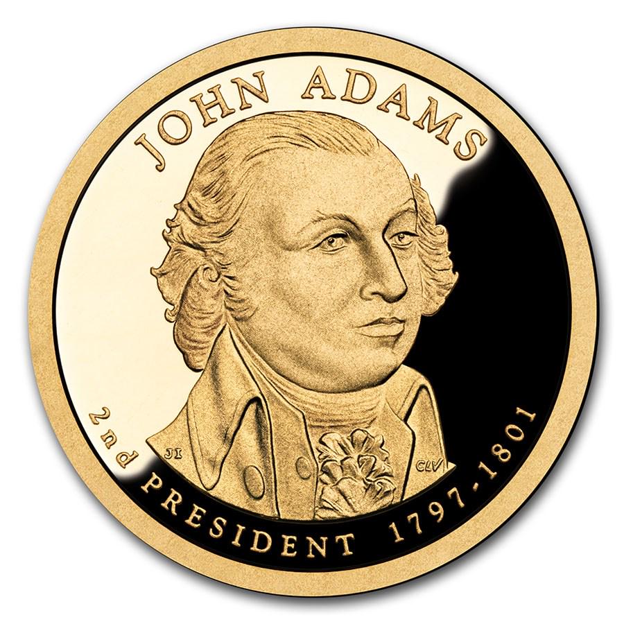 2007-S John Adams Presidential Dollar Proof: 2007-S John Adams Presidential Dollar Proof Product ID: 41494 Year: 2007 Grade: Proof Grade Service: None Denomination: $1.00 Mint Mark: S - San Francisco Metal Content: 0 troy oz