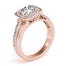 Natural 1.95 CTW Diamond Engagement Ring 14K Rose Gold