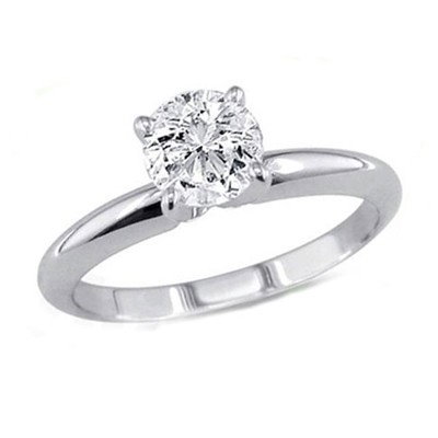 0.75 ct Round cut Diamond Solitaire Ring, G-H, VVS: Certified 0.75 ct Round cut Diamond Solitaire Ring, G-H, VVS **|**|** Diamond count: 1 ROUND CUT Diamond weight: 0.75ctw Diamond color: G-H Diamond clarity: VVS Metal: 14K White Gold Ring size: 6.5 Av