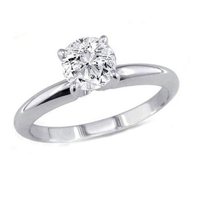 0.50 ct Round cut Diamond Solitaire Ring, G-H, SI2: Certified 0.50 ct Round cut Diamond Solitaire Ring, G-H, SI2 **|**|** Diamond count: 1 ROUND CUT Diamond weight: 0.5ctw Diamond color: G-H Diamond clarity: SI2 Metal: 14K White Gold Ring size: 6.5 Ava