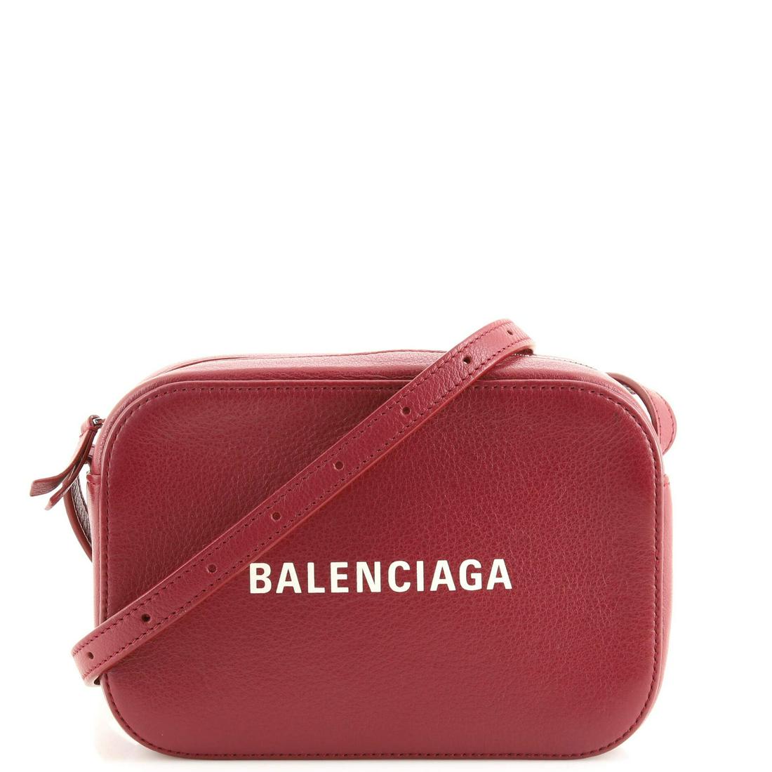Balenciaga Everyday Camera Bag Leather XS: Balenciaga Everyday Camera Bag Leather XS Exterior Color: Red Interior Color: Black Exterior Material: Leather Interior Material: Leather Hardware Color: Silver Accessories: No Accessories