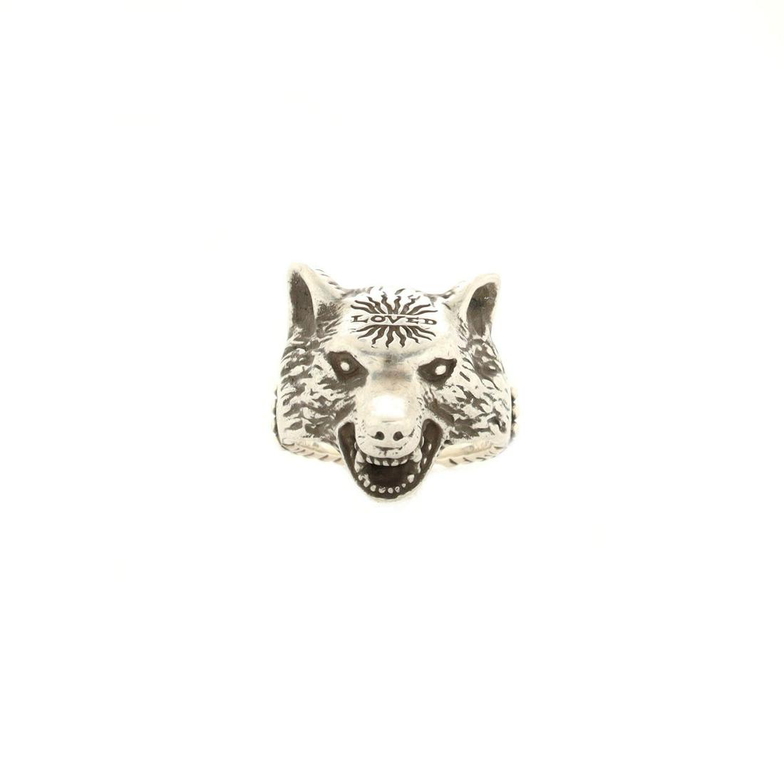 Gucci Anger Forest Animal Ring Sterling Silver: Gucci Anger Forest Animal Ring Sterling Silver Exterior Color: Silver Material: Sterling Silver Collateral: Box, Pouch Accessories: Box, Pouch RBJ no: RG.GC.AGFR.SILV Item No: 189683/1 SI
