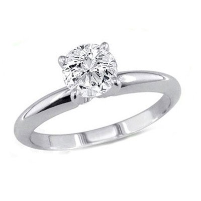 1.25 ct Round cut Diamond Solitaire Ring, G-H, SI2: 1.25 ct Round cut Diamond Solitaire Ring, G-H, SI2 **|**|** Diamond count: 1 ROUND CUT Diamond weight: 1.25ctw Diamond color: G-H Diamond clarity: SI2 Metal: 14K White Gold Ring size: 6.5 Availability