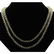 454.5ctw 2Row Lemon Topaz Beads Silver Necklace - 2