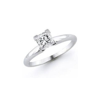 1.25 ct Princess cut Diamond Solitaire Ring, I-J, SI2: 1.25 ct Princess cut Diamond Solitaire Ring, I-J, SI2 **|**|** Diamond count: 1 PRINCESS CUT Diamond weight: 1.25ctw Diamond color: I-J Diamond clarity: SI2 Metal: 14K White Gold Ring size: 6.5 Availa