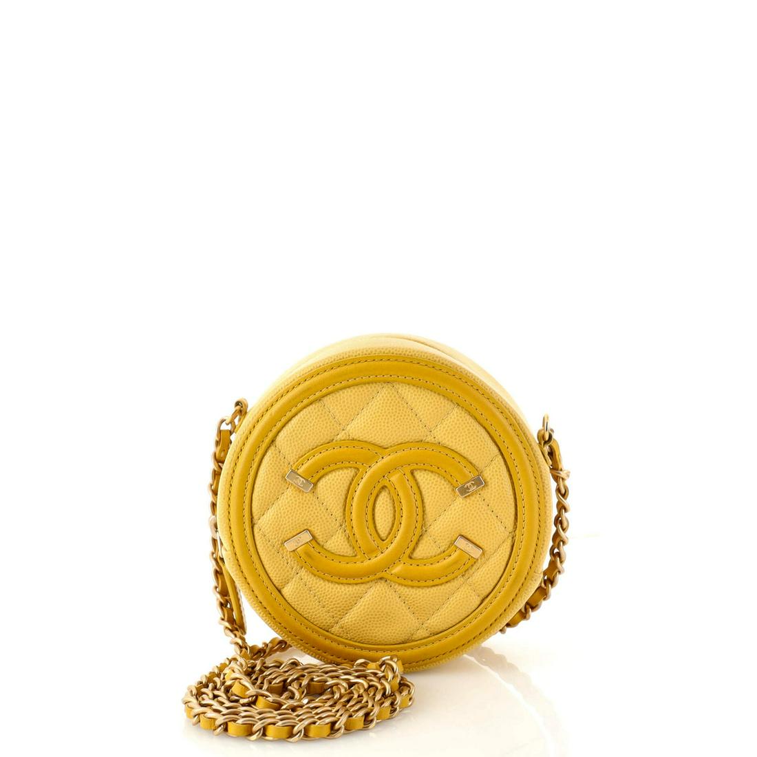 Chanel cc filigree round chain clutch new arrivals