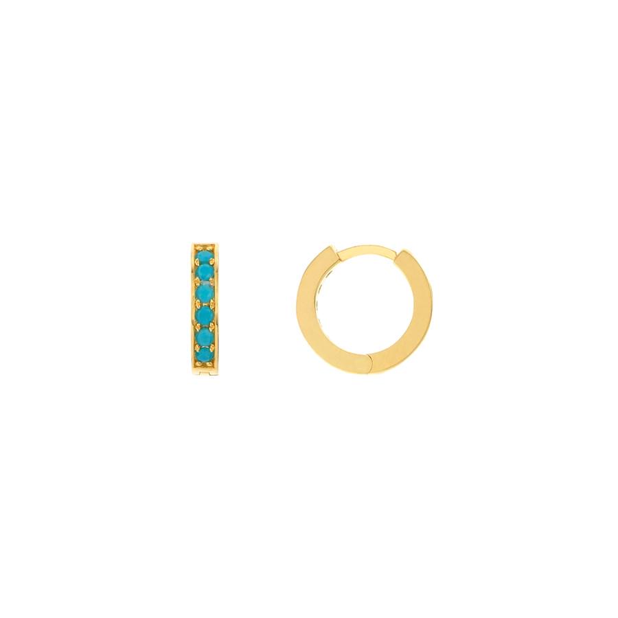 14K Yellow Gold Genuine Turq 10 mm Huggie Earrings: 14K Yellow Gold Genuine Turq 10 mm Huggie Earrings Product ID: 242876 Grade: None Grade Service: None Mint Mark: Not Shown Metal Content: 0 troy oz Purity: Unknown
