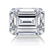 EGL USA 0.74ctw Certified Emerald Brilliant Diamond E,S
