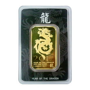 One Ounce Gold Bar 2012 Gold Dragon: One Ounce Gold Bar 2012 Gold Dragon **|**|** MSRP: $2300