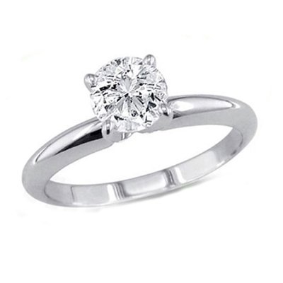 0.85 ct Round cut Diamond Solitaire Ring, G-H, I: 0.85 ct Round cut Diamond Solitaire Ring, G-H,I1-I2 **|**|** Diamond count: 1 ROUND CUT Diamond weight: 0.85ctw Diamond color: G-H Diamond clarity: I Metal: 14K White Gold Ring size: 6.5 Availability: