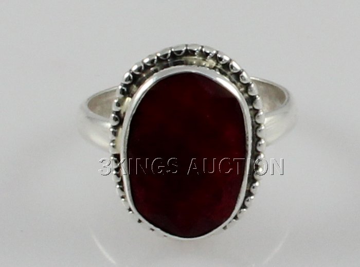 29.31ctw Sterling Silver OvalCut Ruby Beryl Ring: 29.31ctw Sterling Silver OvalCut Ruby Beryl Ring **|**|** Fine Sterling Silver Oval Ring with Natural Ruby Gemstone size: 16.07x11.60mm; color: Red; ring size: 8.5; Stone Family: Beryl ; MSRP: $300