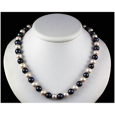 234.00ctw Philippines 8-9mm Mikimoto Pearl Necklace: 234.00ctw Philippines 8-9mm Mikimoto Pearl Necklace **|**|** Hand picked and assembled Mikimoto cultured pearl 16" Necklace. Silk/Nylon thread with Sterling Silver clasps. ; MSRP: $200