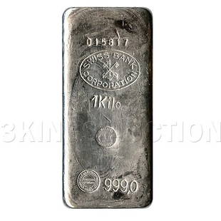 Silver Bars: Random Manufacturer 1 Kilo (32.15 oz) Bar: Silver Bars: Random Manufacturer 1 Kilo (32.15 oz) Bar .999 fine **|**|** MSRP: $2300