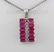 22.31CTW Fashion Pink Ruby Sterling Silver Pendant