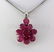 30.53CTW Natural Pink Ruby-Sterling Silver Pendant
