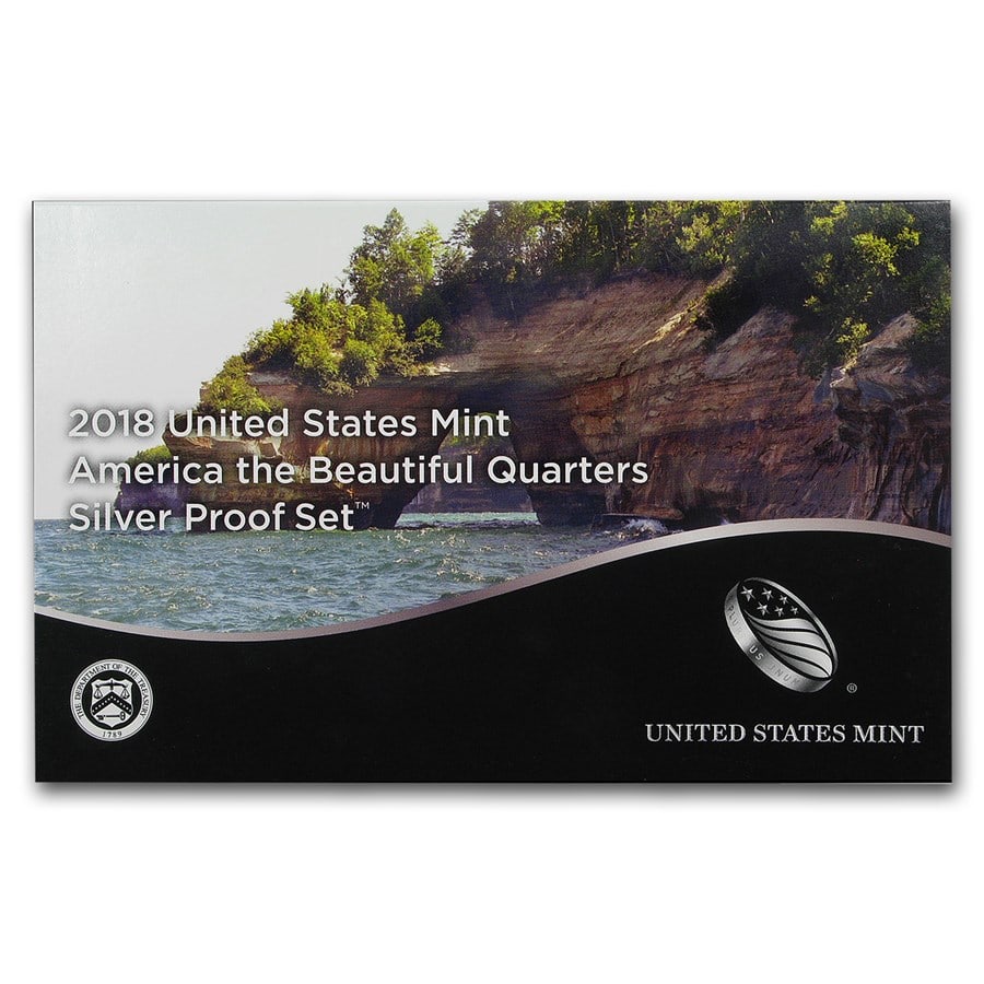 2018-S America the Beautiful Quarters Silver Proof Set: 2018-S America the Beautiful Quarters Silver Proof Set Product ID: 153464 Year: 2018 Grade: Proof Grade Service: None Denomination: 25 Cents Mint Mark: S - San Francisco Metal Content: 0.