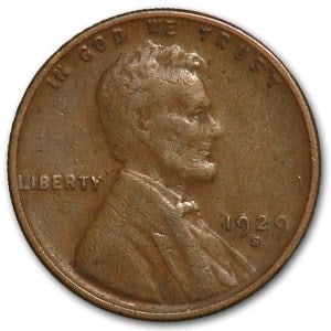 1929-S Lincoln Cent Good/Fine: 1929-S Lincoln Cent Good/Fine Product ID: 9745 Year: 1929 Grade: Good or Better Grade Service: None Denomination: $0.01 Mint Mark: S - San Francisco Metal Content: 0 troy oz Puri