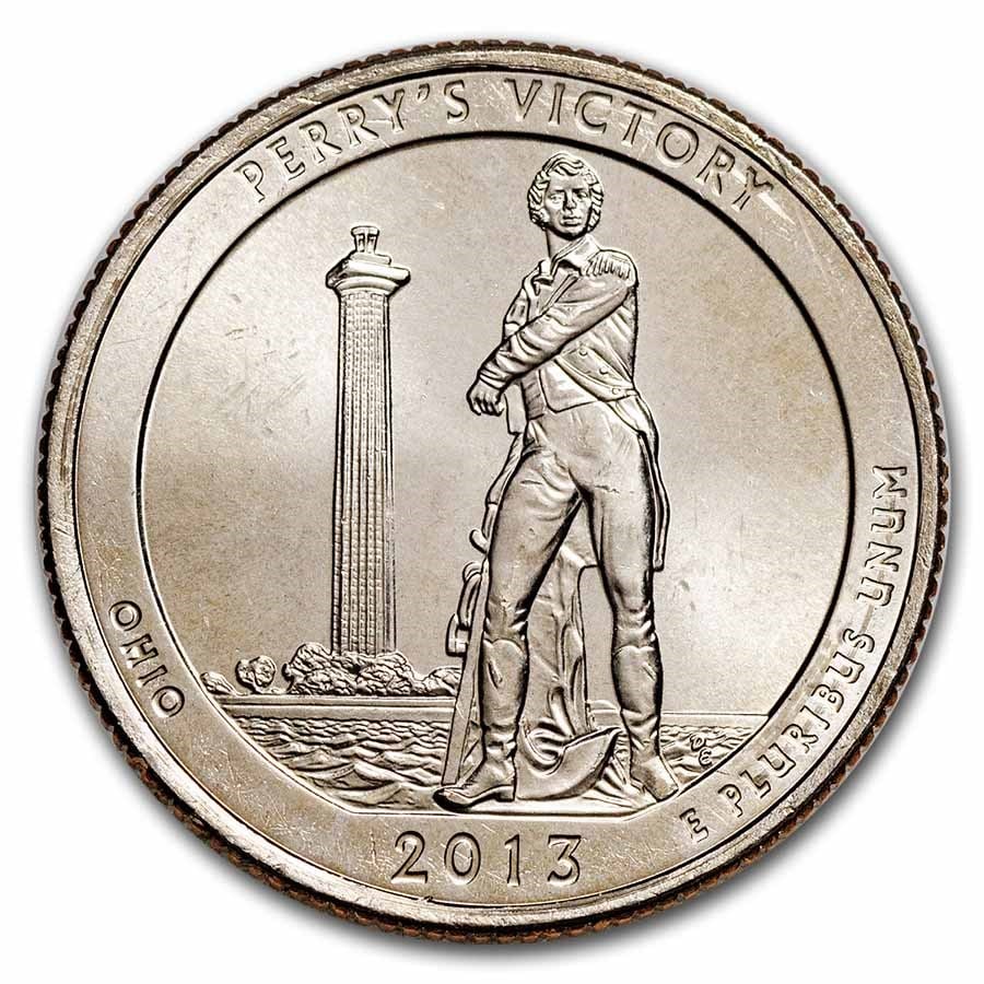 2013-P ATB Quarter Perry's Victory & Peace Memorial BU: 2013-P ATB Quarter Perry's Victory & Peace Memorial BU Product ID: 206783 Year: 2013 Grade: Brilliant Unc Grade Service: None Denomination: 25 Cents Mint Mark: P - Philadelphia Metal Cont