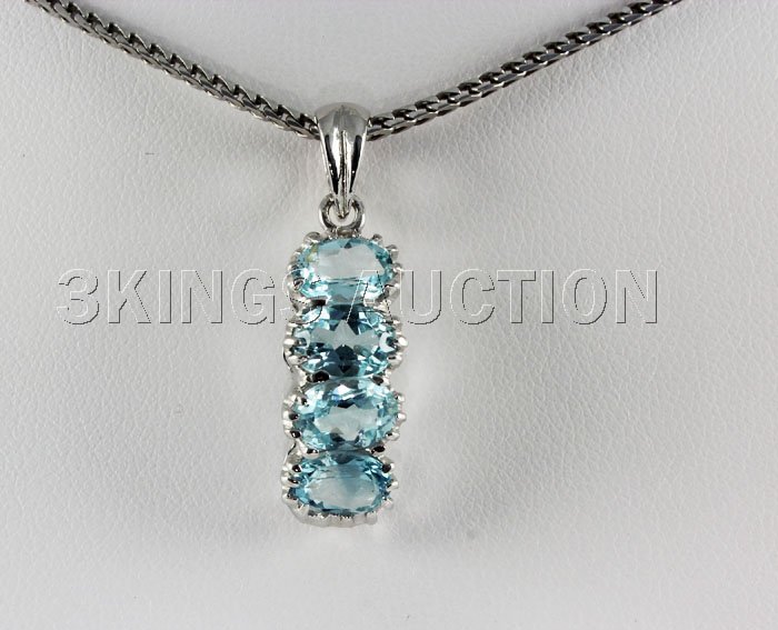 13.83CTW Blue Zircon Drop Silver Pendant: 13.83CTW Blue Zircon Drop Silver Pendant **|**|** Sky Blue Zircon Gemstone Drop Silver Pendant; Size: 7x5mm; ctw: 5.80; stone count: 4; gram weight: 1.61 ; MSRP: $600