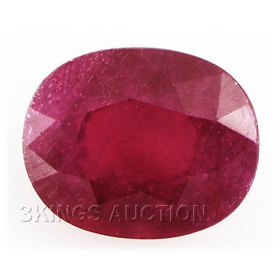 5.64ctw African Ruby Loose Gemstone: 5.64ctw African Ruby Loose Gemstone **|**|** 11.80x9.50mm Red Ruby Leaded African Loose Gemstone Oval Cut, Lot of 1 ; MSRP: $900