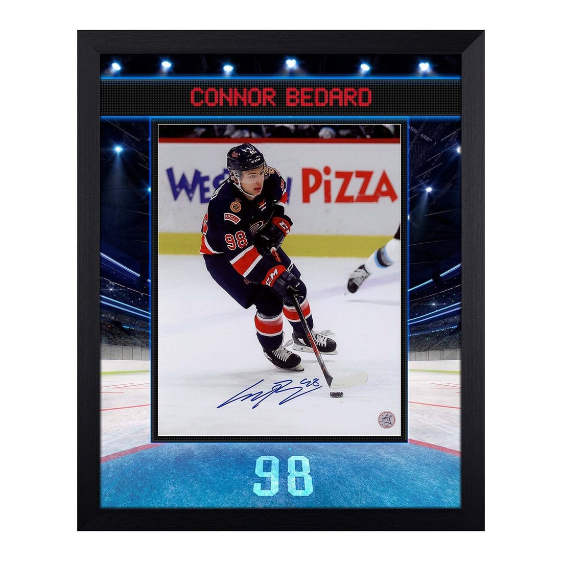 connor bedard signed regina pats uniform graphic 19x23 frame #/98: connor bedard signed regina pats uniform graphic 19x23 frame #/98 Connor Bedard Signed Regina Pats Uniform Graphic 19x23 Frame #/98 RBJ no: 7452732424280