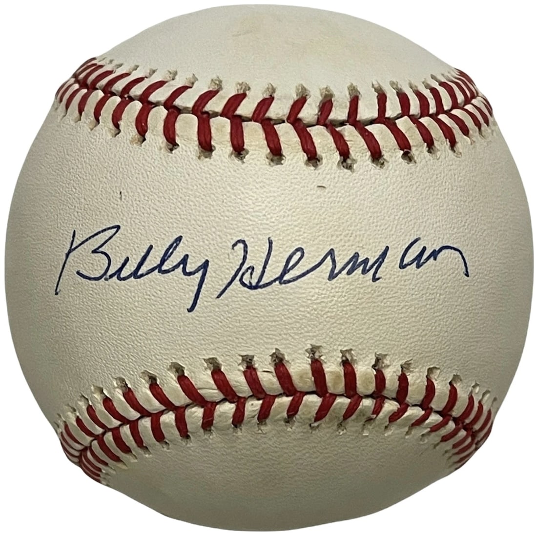 Billy Herman Autographed Official Baseball (JSA): Billy Herman Autographed Official Baseball (JSA) Billy Herman Autographed Official Baseball (JSA) RBJ no: 7250658689112
