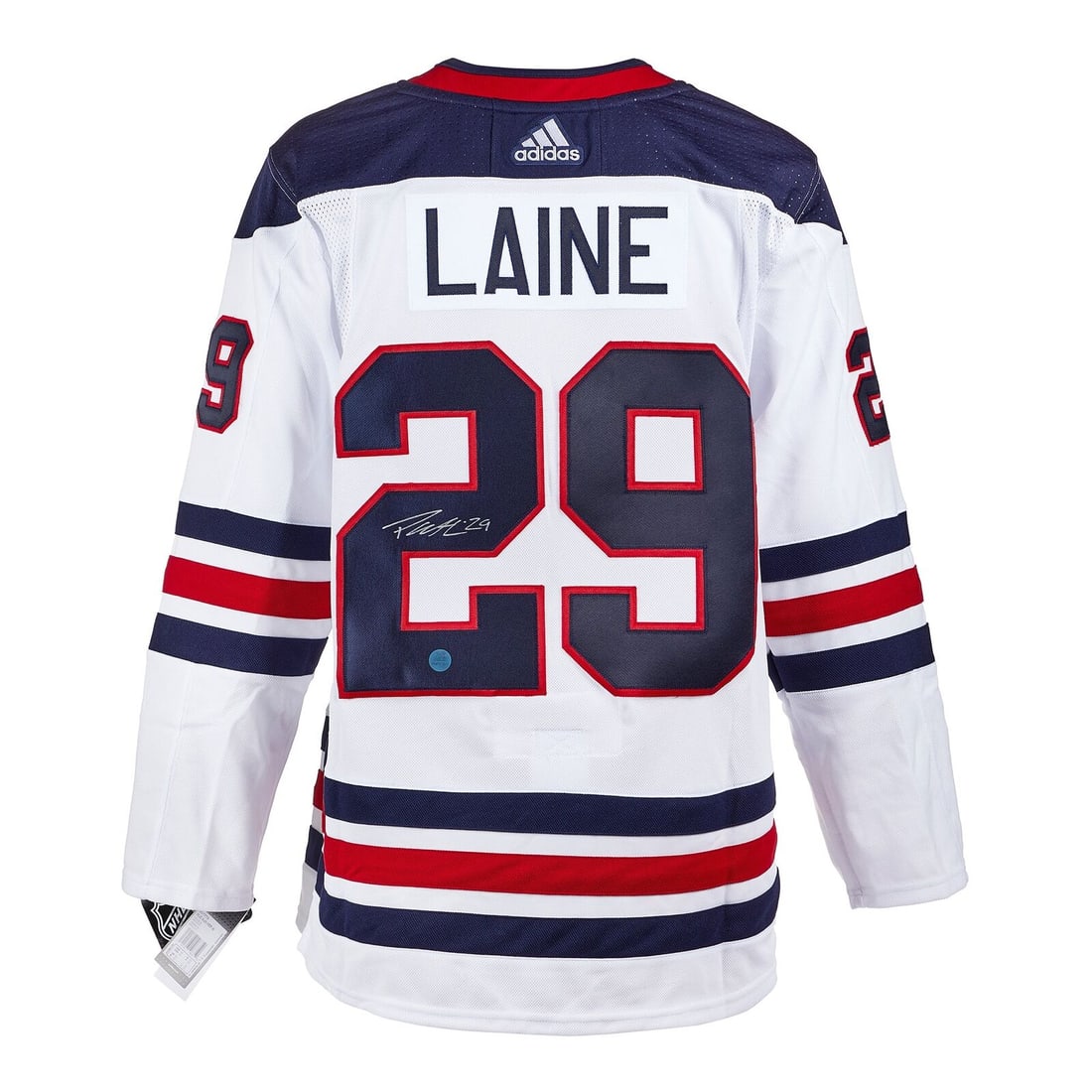 Patrik Laine Winnipeg Jets Signed Heritage Logo Adidas Jersey Auction