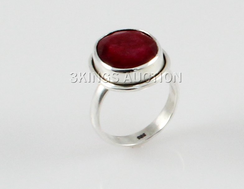 25.98ctw Sterling Silver OvalCut Ruby Beryl Ring: 25.98ctw Sterling Silver OvalCut Ruby Beryl Ring **|**|** Fine Sterling Silver Oval Ring with Natural Ruby Gemstone size: 14.64x12.52mm; color: Red; ring size: 5.5; Stone Family: Beryl ; MSRP: $300