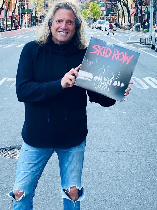 Rob Affuso Autographed Skid Row Purple Vinyl Album: Rob Affuso Autographed Skid Row Purple Vinyl Album Skid Row has been making very loud and credible heavy metal rock albums now for three decades. The New Jersey quintet built a local club following th