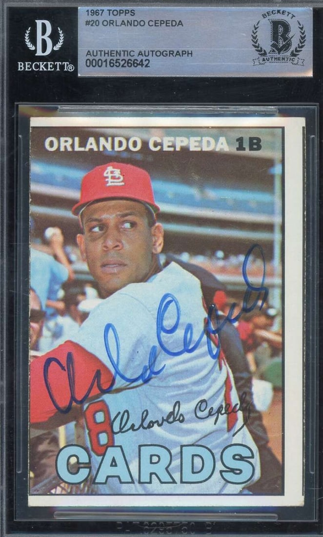 orlando cepeda beckett BAS signed 1967 topps autograph: orlando cepeda beckett BAS signed 1967 topps autograph Orlando Cepeda Beckett BAS Signed 1967 Topps Autograph SKU no: RBJ7538744721496