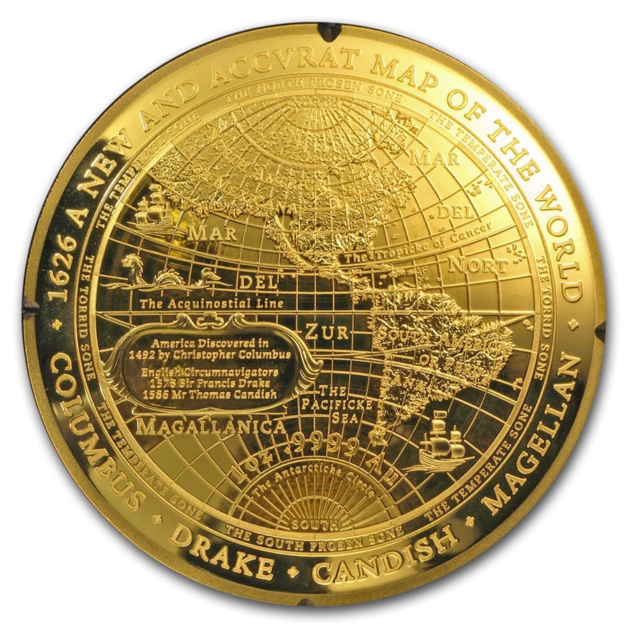 2018 Australia 1 oz Gold $100 Map of the World Western Hemisphere: 2018 Australia 1 oz Gold $100 Map of the World Western Hemisphere SKU no: RBJ 172113 Year: 2018 Grade: Proof Grade Service: None Denomination: 1 Dollar Mint Mark: Not Shown Metal Content: