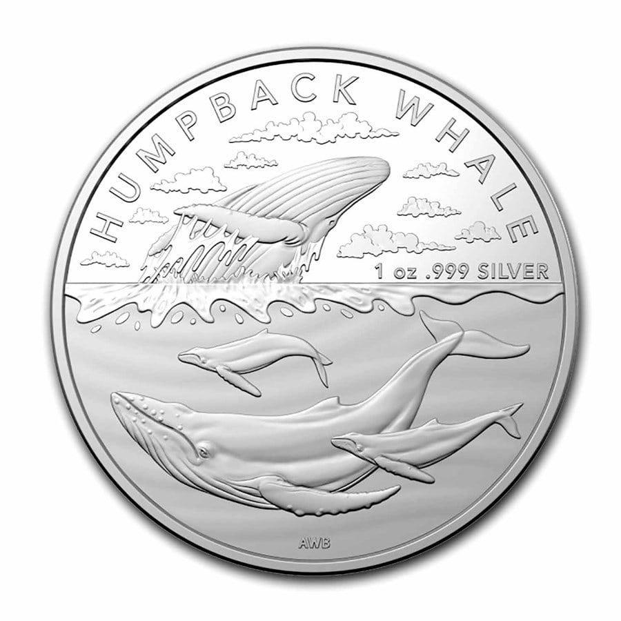 2023 Australia 1 oz Silver $1 Humpback Whale BU: 2023 Australia 1 oz Silver $1 Humpback Whale BU SKU no: RBJ 279630 Year: 2023 Grade: Brilliant Unc Grade Service: None Denomination: 1 Dollar Mint Mark: N/A - Not Available Metal Content: