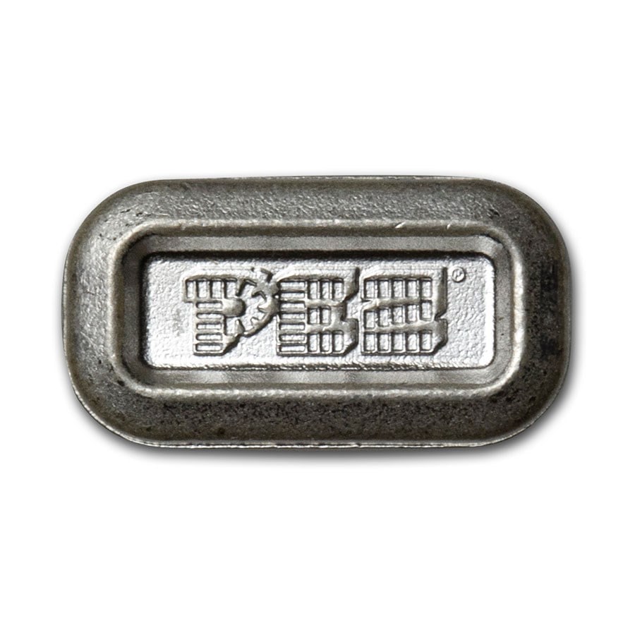 PEZ 5 gram Silver Wafer (Single): PEZ 5 gram Silver Wafer (Single) SKU no: RBJ 208447 Year: N/A Grade: None Grade Service: None Denomination: N/A Mint Mark: N/A - Not Available Metal Content: 0.1608 troy oz Purit