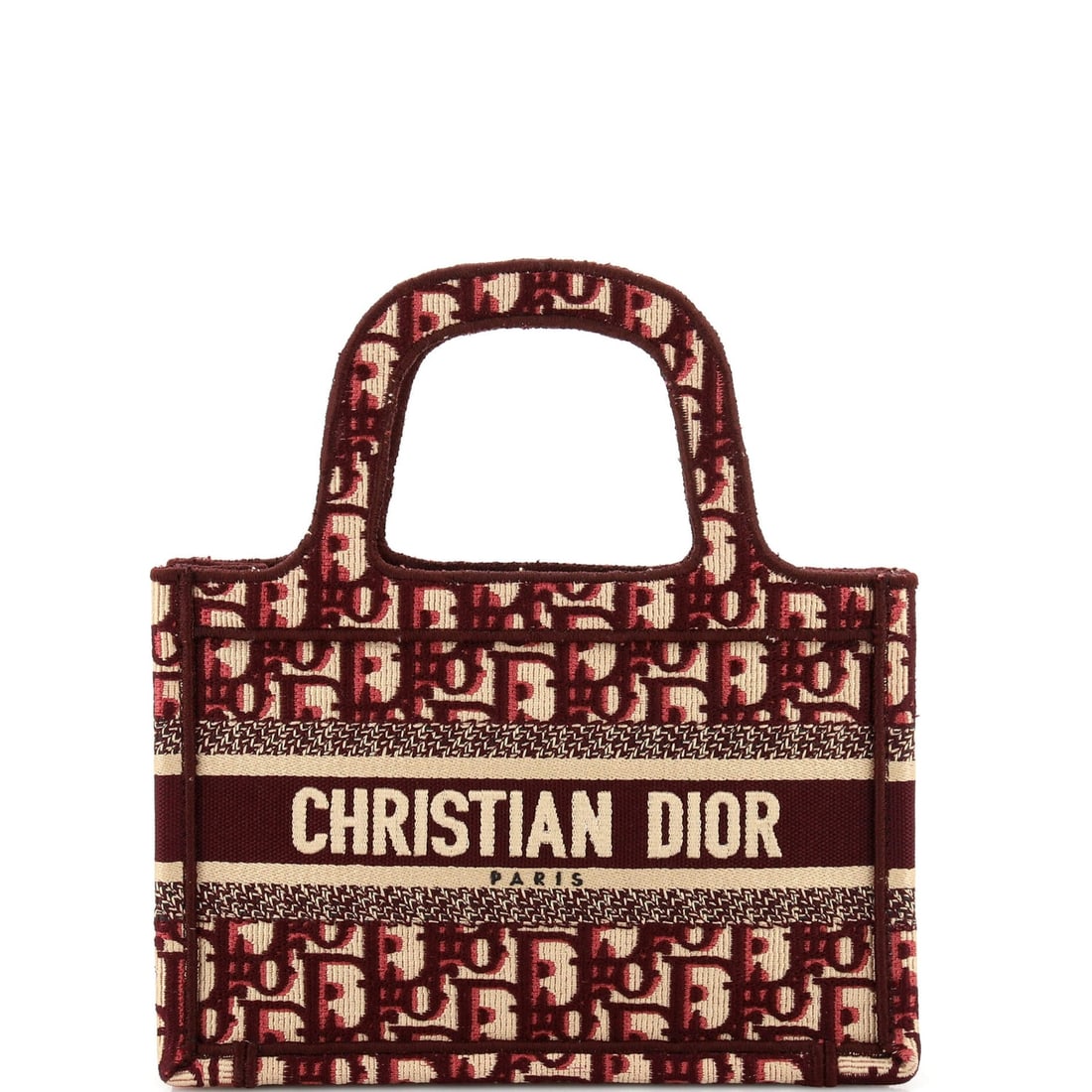 Christian Dior Book Tote Oblique Canvas Mini: Christian Dior Book Tote Oblique Canvas Mini Exterior Color: Red Interior Color: Red Exterior Material: Canvas Plain Interior Material: Canvas Plain Accessories: No Accessories CLAIR CODE: HB.DI.B
