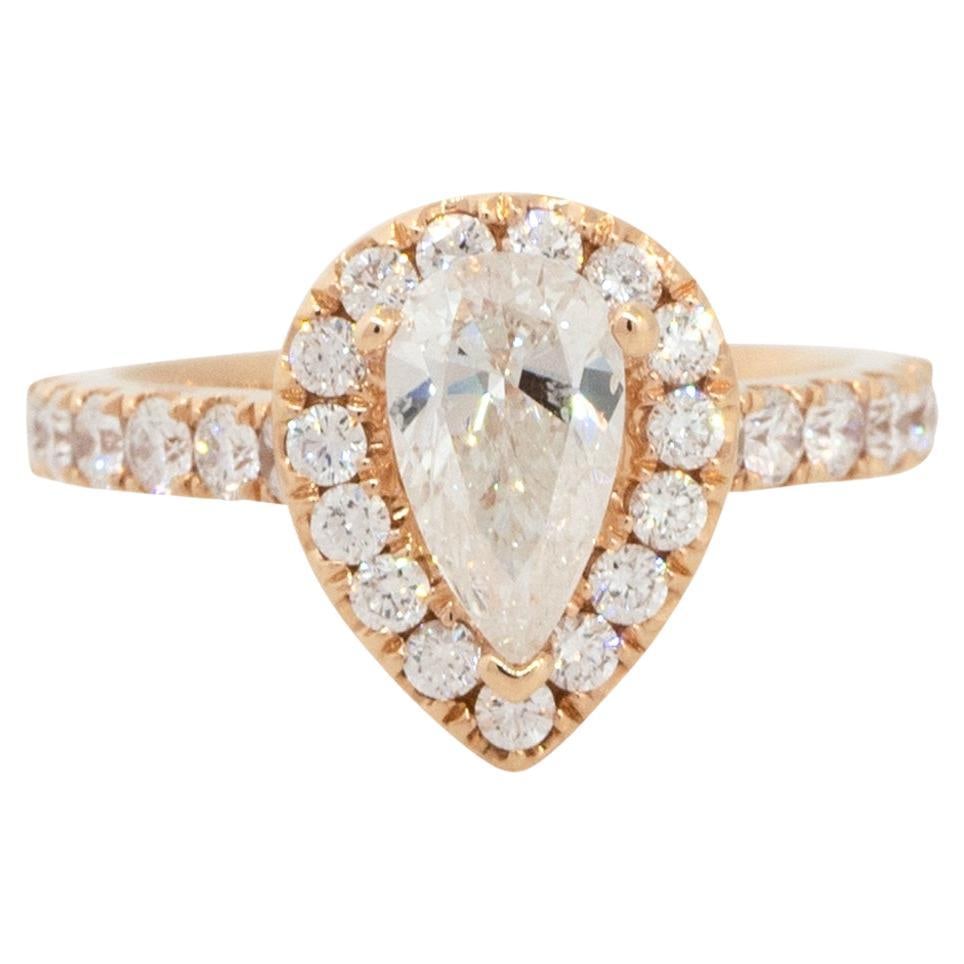 GIA Certified 1.94 Carat Pear Shaped Diamond Engagement Ring 18 Karat In Stock: GIA Certified 1.94 Carat Pear Shaped Diamond Engagement Ring 18 Karat In Stock Ring Size: 6.5 US, Resizable Metal: Gold, 18k Gold, Rose Gold Stone: Diamond Stone Cut: Pear Cut Lab Report Available: GI