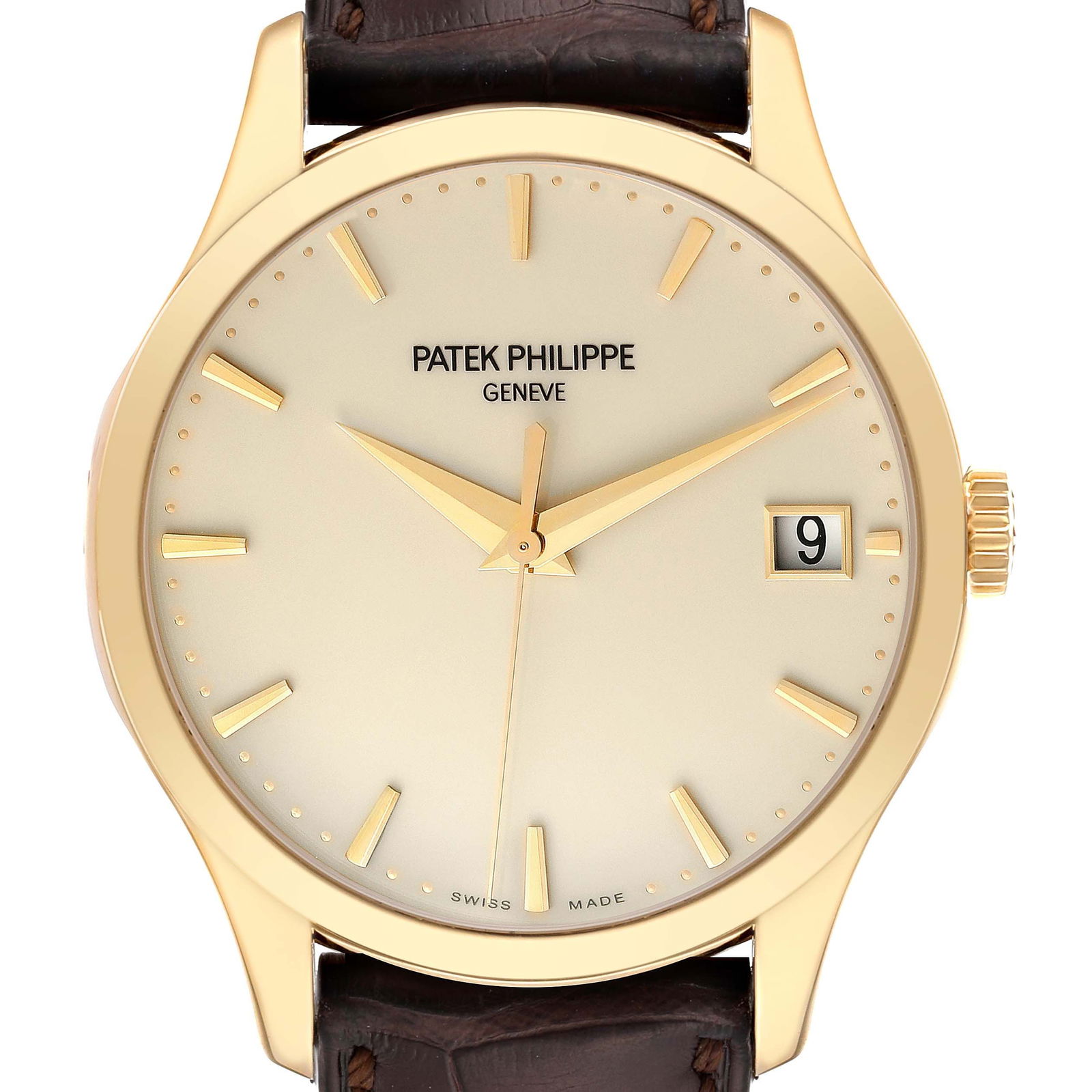 Patek Philippe Calatrava Hunter Case: Patek Philippe Calatrava Hunter Case SKU no: RBJ51944 Brand: Patek Philippe Model Name: Patek Philippe Calatrava Hunter Case Yellow Gold Watch 5227 Papers Model Number: 5227J-001 Year: 2013 Seria