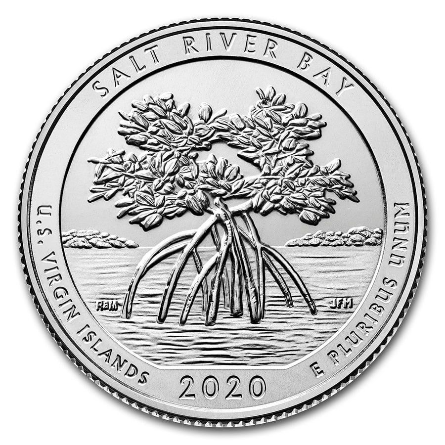 2020-D ATB Quarter Salt River Bay: 2020-D ATB Quarter Salt River Bay National Park & Preserve BU SKU no: RBJ206086 Year: 2020 Grade: Brilliant Unc Grade Service: None Denomination: 25 Cents Mint Mark: D - Denver Metal Cont