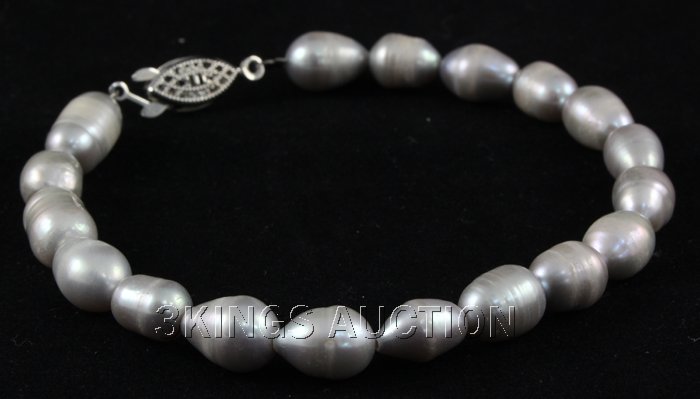 81.3CTW 7" GRAY FRESHWATER PEARL BRACELET METAL LOCK PH: 81.3CTW 7" GRAY FRESHWATER PEARL BRACELET METAL LOCK PHILIPPINES **|**|** MSRP: $100