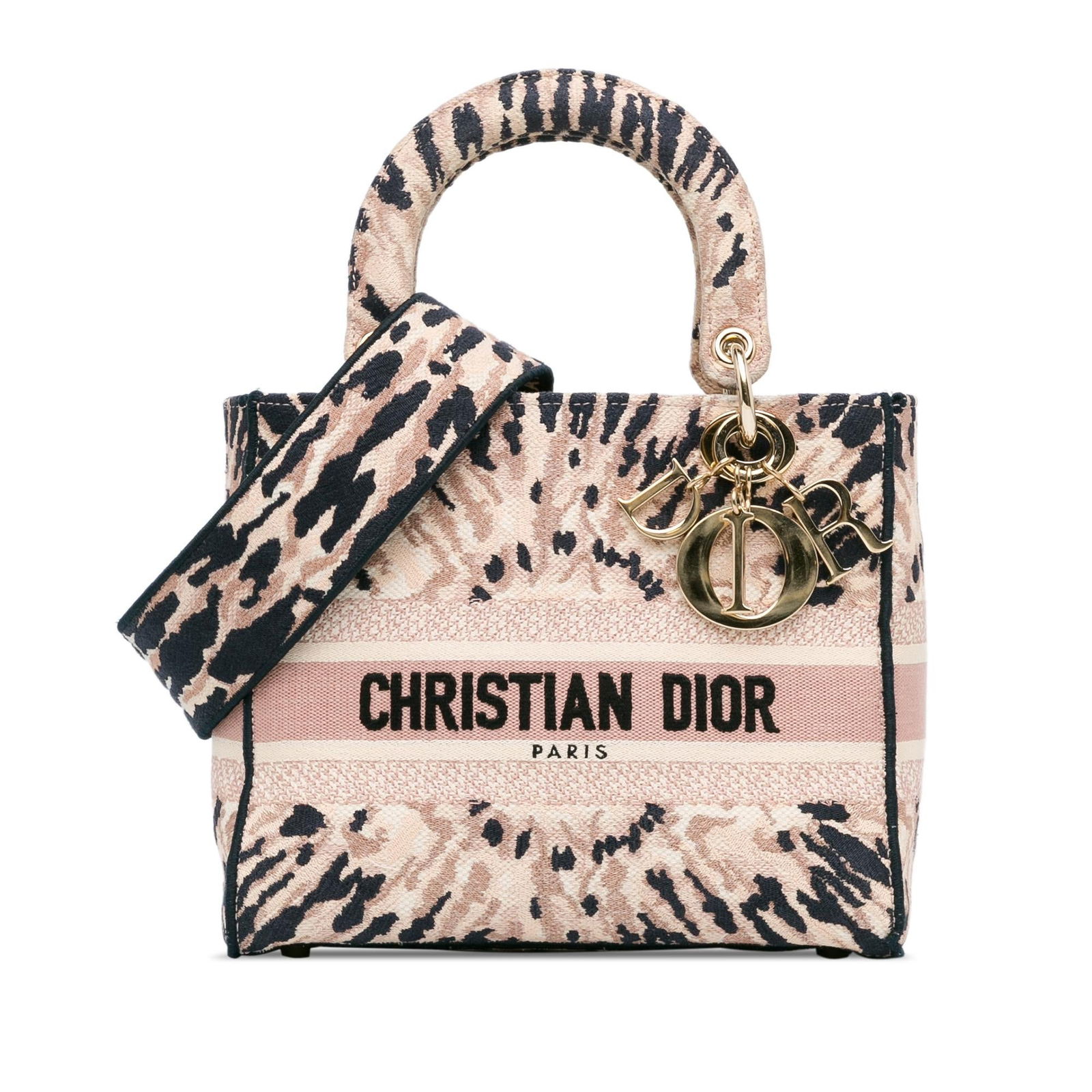 Dior Medium Tie-Dye Lady D-Lite: Dior Medium Tie-Dye Lady D-Lite Condition Quality: Exterior Front stained with Other. Exterior Back stained with Other. Exterior Handle stained with Other. Exterior Side stained with Other. Interior L
