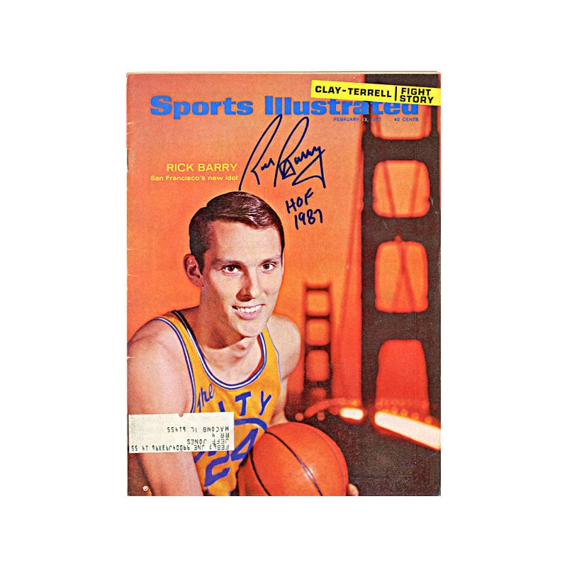 rick barry golden state warriors: rick barry golden state warriors autographed signed february 1967 sports illustrated (JSA COA) Rick Barry Autographed Signed February 1967 Sports Illustrated (JSA COA)This is a full magazine SKU no: R