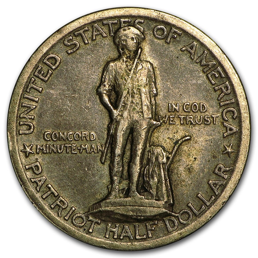 1925 Lexington-Concord Sesquicentennial Half Dollar: 1925 Lexington-Concord Sesquicentennial Half Dollar XF SKU no: RBJ52110 Year: 1925 Grade: Extra Fine Grade Service: None Denomination: 50 Cents Mint Mark: P - Philadelphia (Not Shown) Met