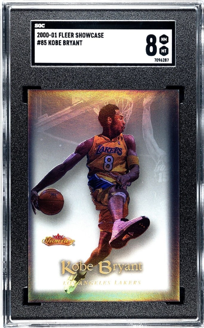 kobe bryant 2000-01 fleer showcase: kobe bryant 2000-01 fleer showcase card #85 la lakers- SGC graded 8 nm-mt Kobe Bryant 2000-01 Fleer Showcase Card #85 LA Lakers- SGC Graded 8 NM-MT SKU no: RBJ7501594984536