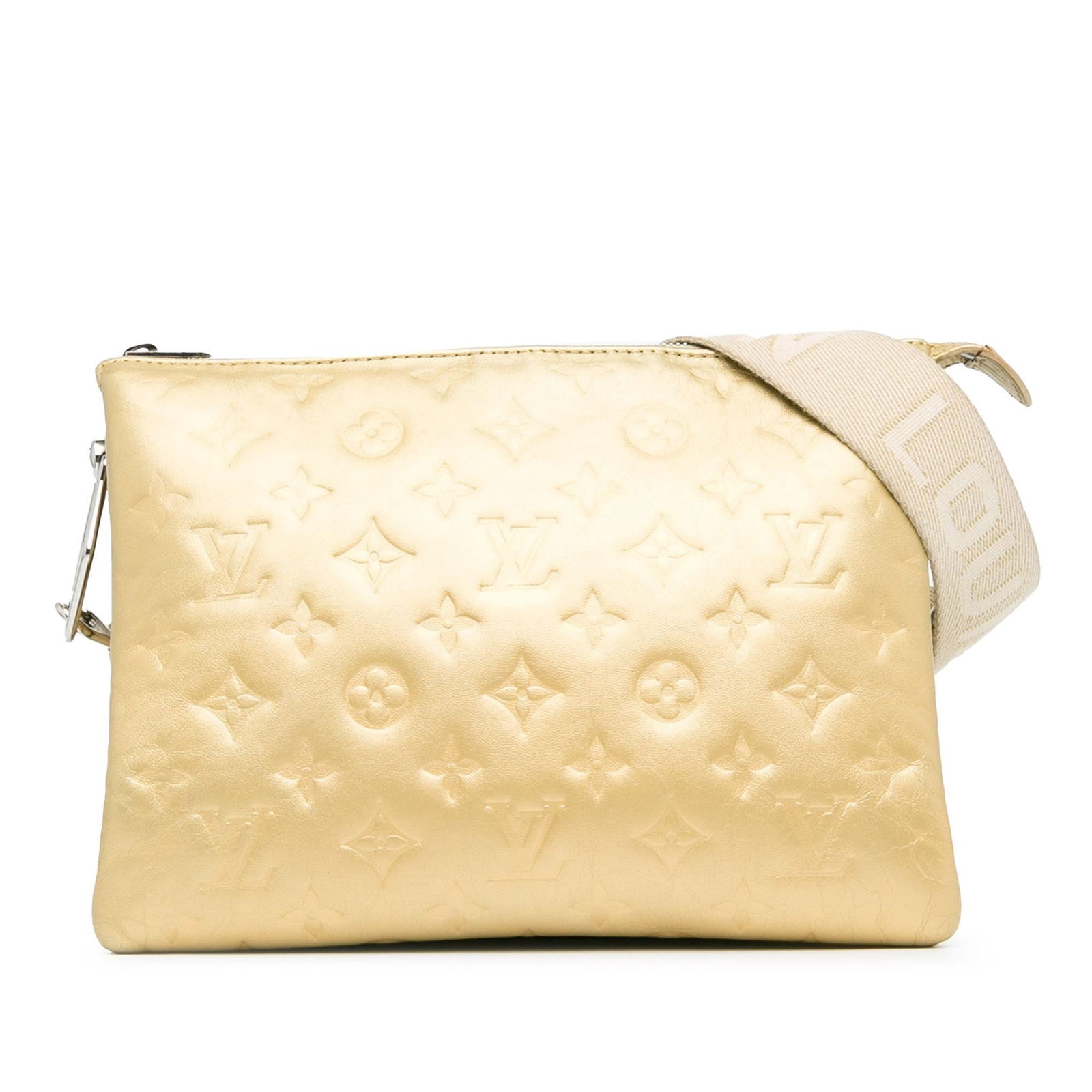 Louis Vuitton Monogram Coussin PM: Louis Vuitton Monogram Coussin PM Condition Quality: Exterior Handle stained with Other. Exterior Corners stained with Other. Exterior Side stained with Other. Exterior Top stained with Other. Interio