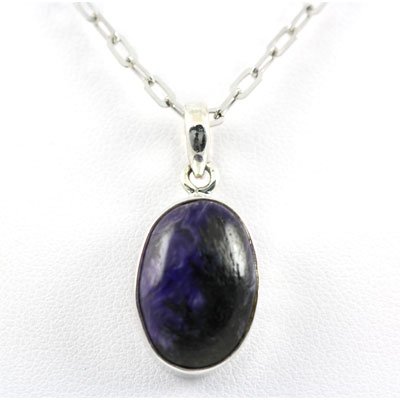 15.ctw Sugilite Gemstone in Silver Pendant: 15.ctw Sugilite Gemstone in Silver Pendant **|**|** ; MSRP: $100