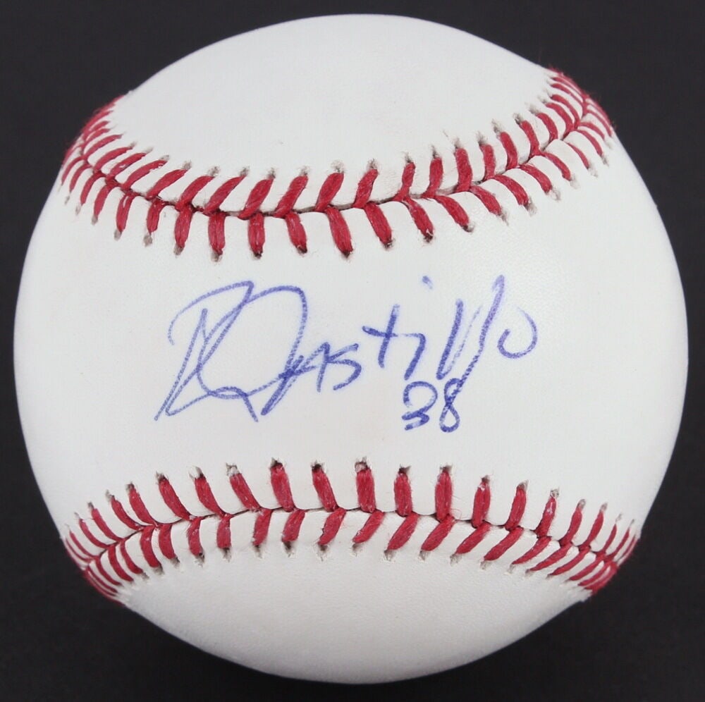 rusney castillo signed rawlings bud selig baseball +jsa staten island ferryhawks: rusney castillo signed rawlings bud